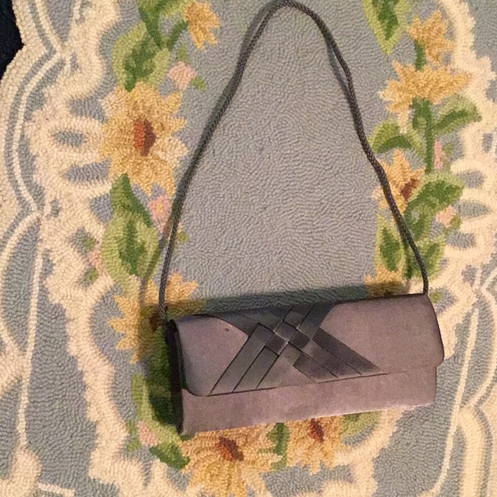 Gunne Sax Gray Geometric Clutch Wristlet